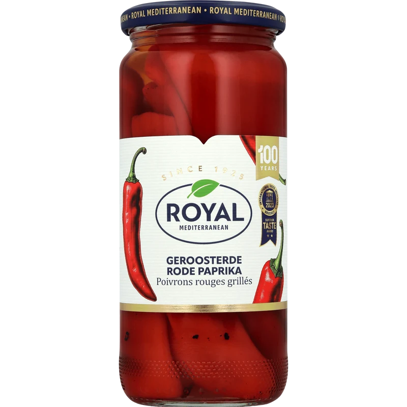 Royal Geroosterde plakken rode paprika