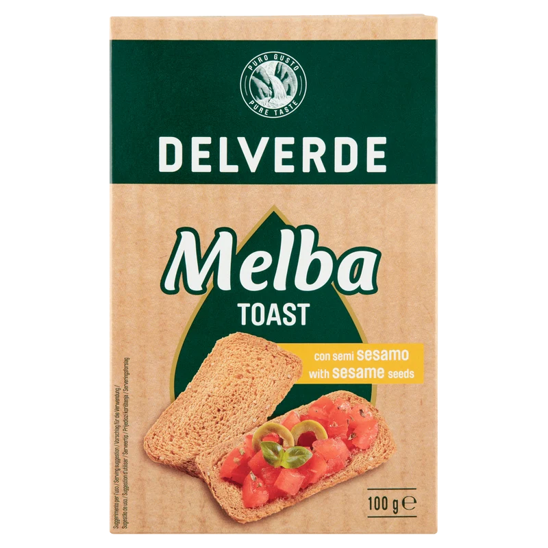 Delverde Melba toast met sesamzaadjes
