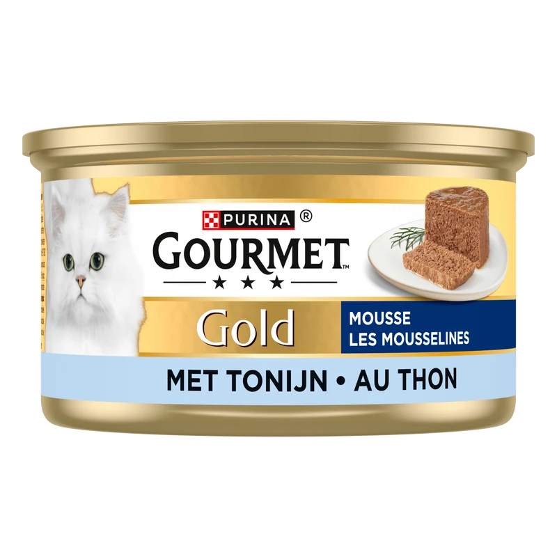 Gourmet Gold mousse kattenvoer nat met tonijn