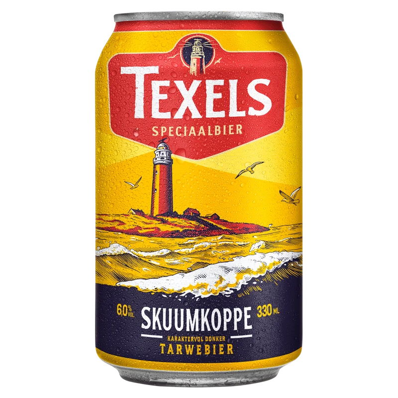 Texels Skuumkoppe bier blik