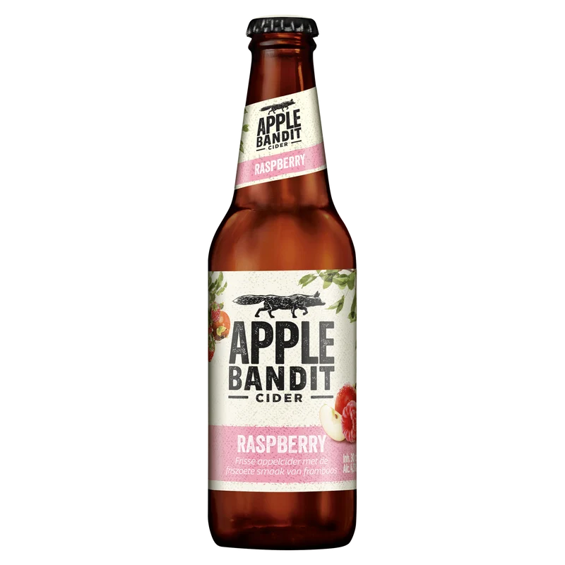 Apple Bandit Raspberry cider fles
