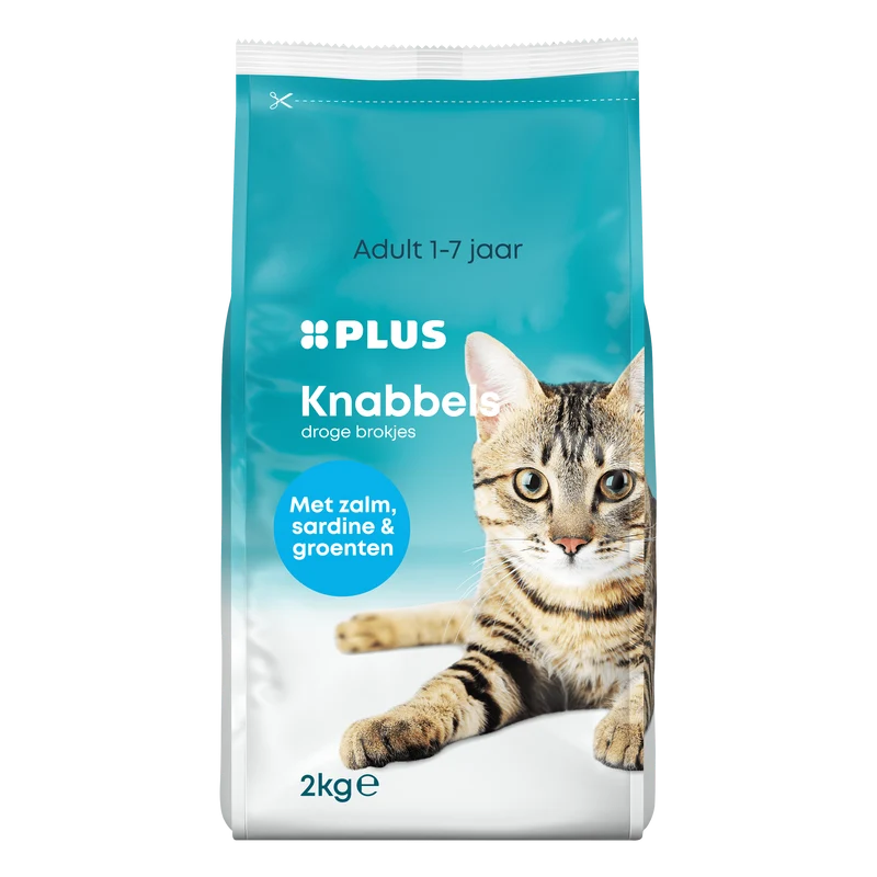 Kattenvoer knabbels vis