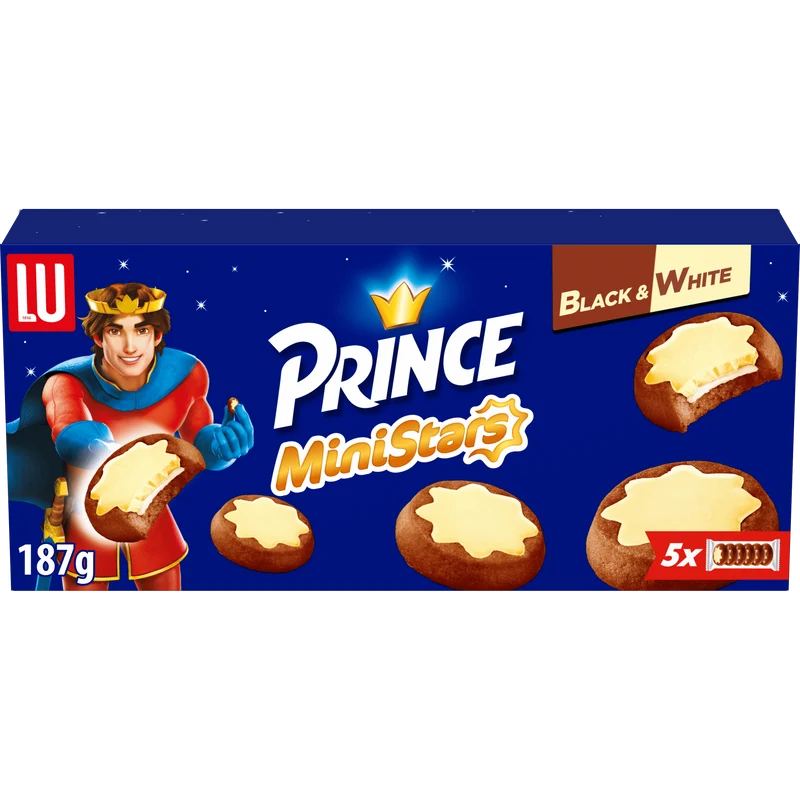 Lu Prince MiniStars Koekjes Black & White