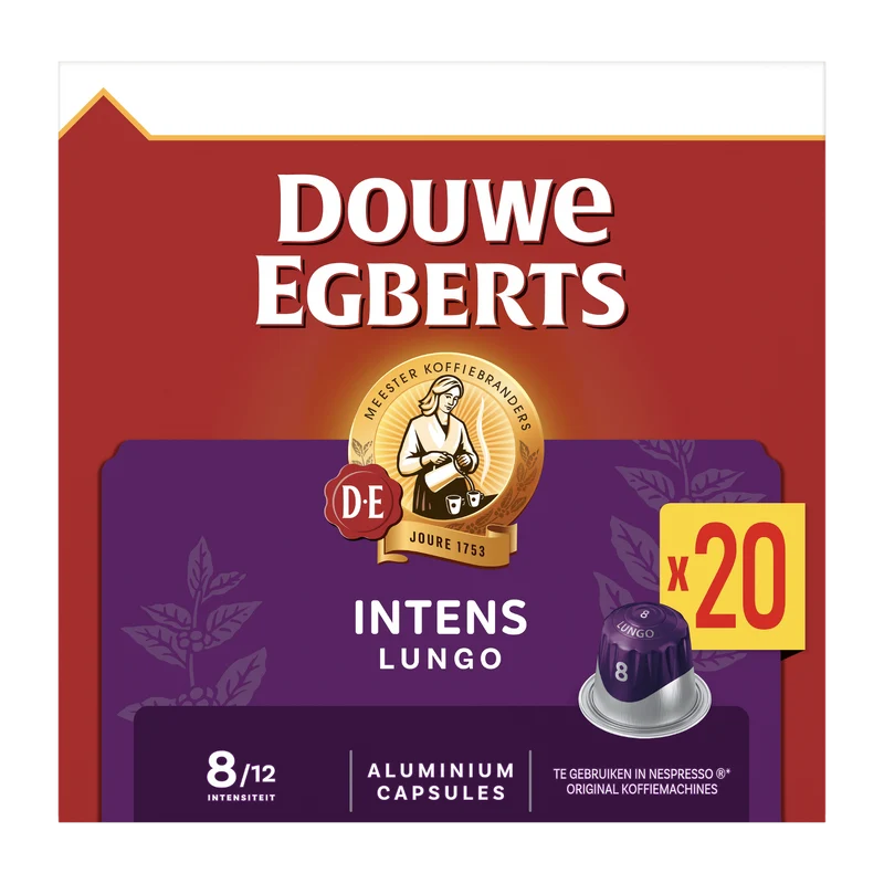 Douwe Egberts Lungo intens koffiecups voordeelpak