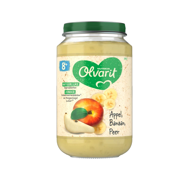 Olvarit 8+mnd Appel Banaan Peer