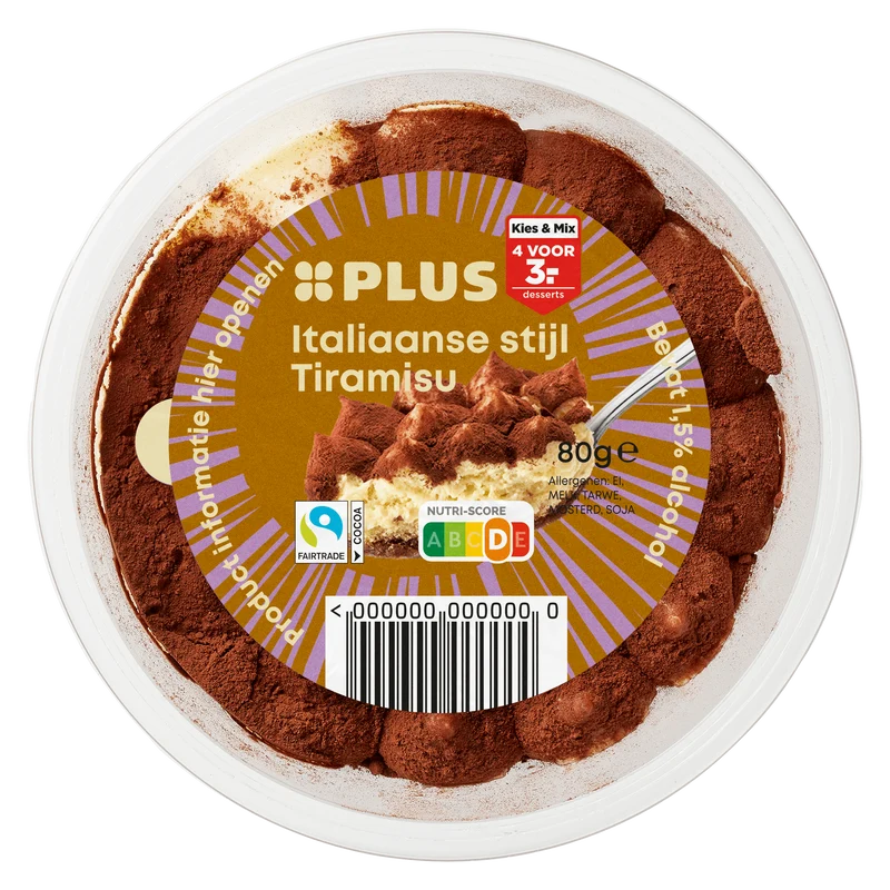 Italiaanse stijl Tiramisu