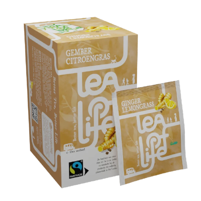 Tea of Life Gember Citroengras 4x25 zakjes
