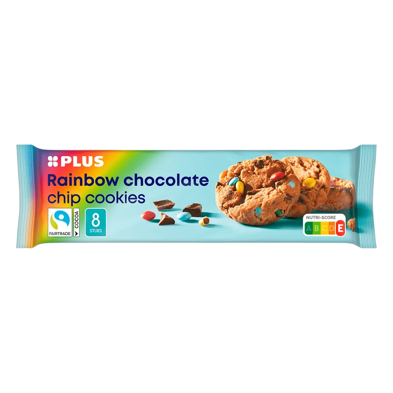 Rainbow chocolate chip cookies