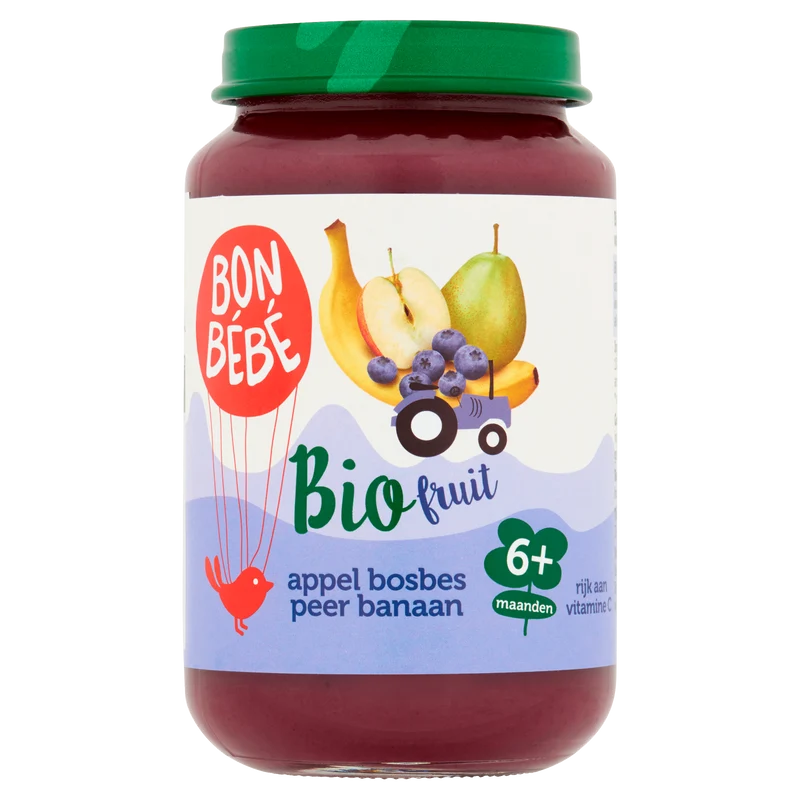 Bonbebe Bio 6mF0603 appel bosbes peer banaan