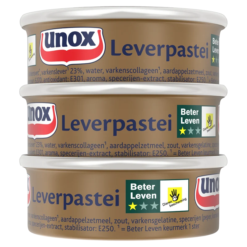 Unox Leverpastei 3-pack