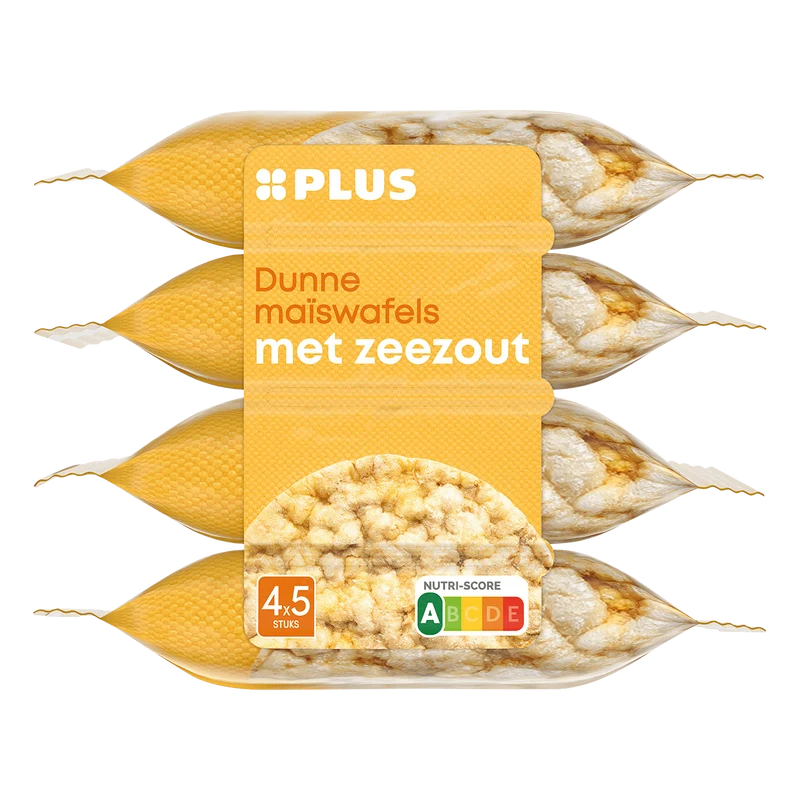 Maiswafels zeezout portie