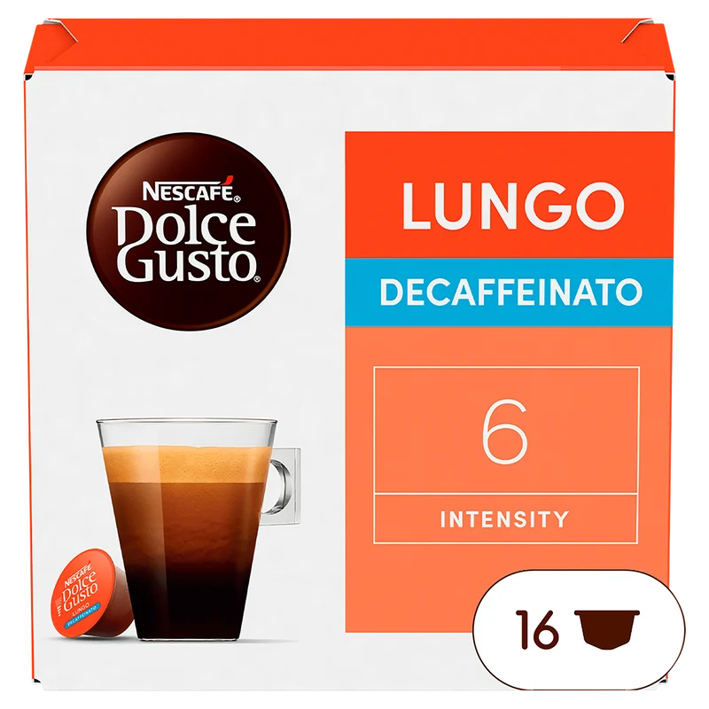 Nescafe Dolce Gusto koffiecups lungo decafé