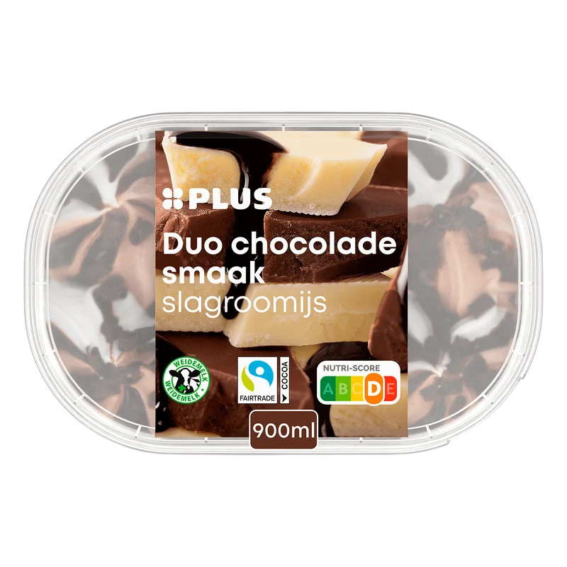 slagroomijs duo chocolade