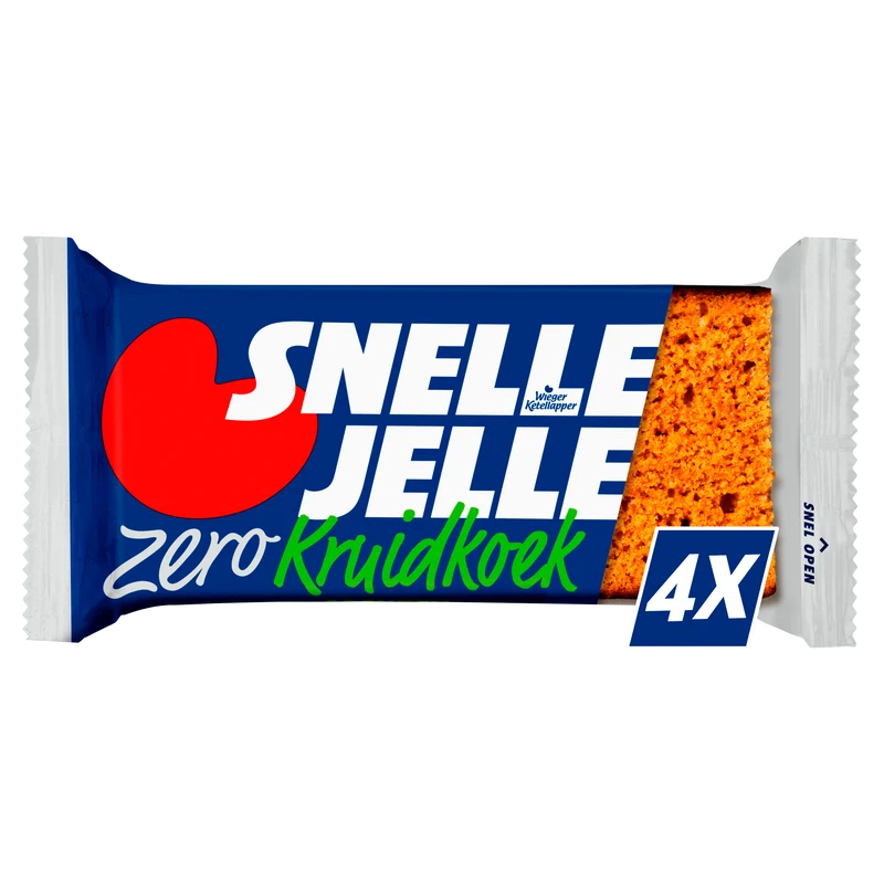 Snelle Jelle Ontbijtkoek kruidkoek zero 4-pack