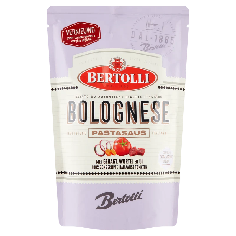 Bertolli Pastasaus Bolognese zak 460 gram
