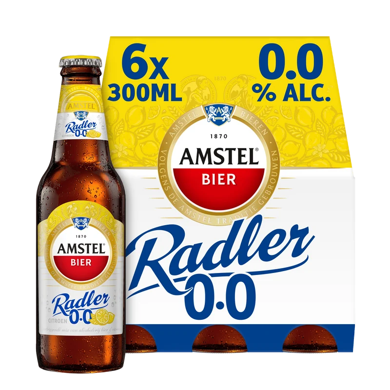 Amstel Radler citroen 0.0 bier fles