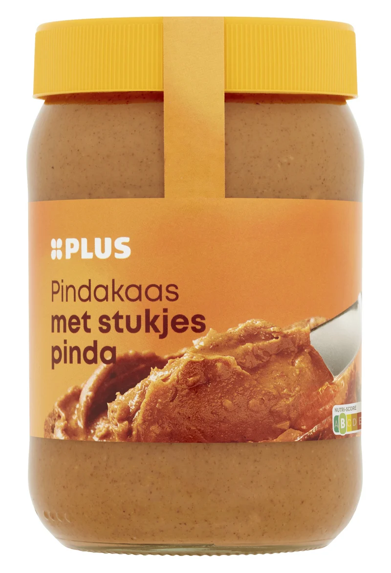 Pindakaas met stukjes pinda