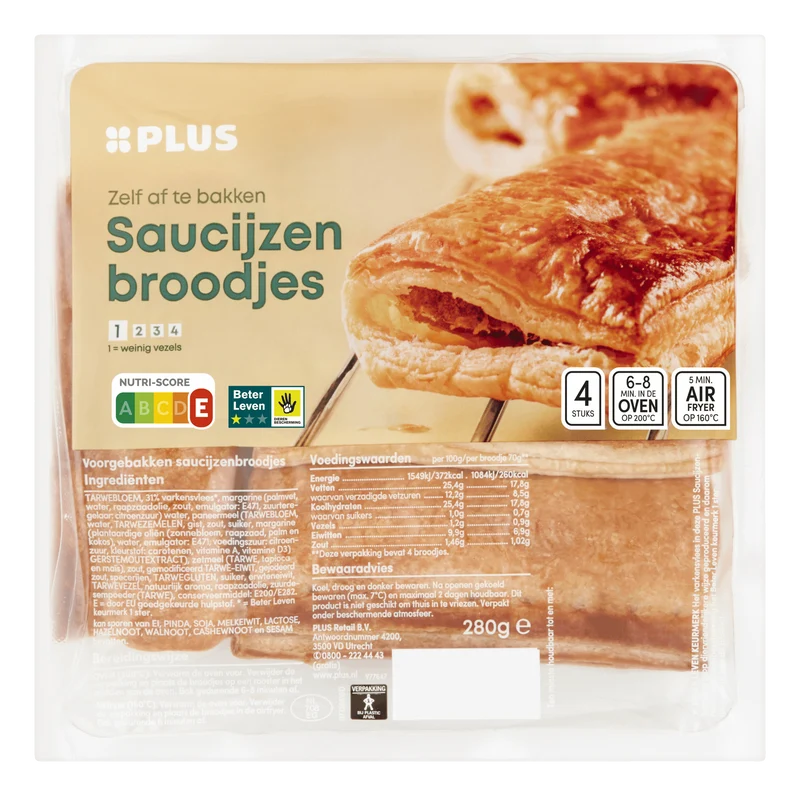 Saucijzenbroodjes Beter Leven