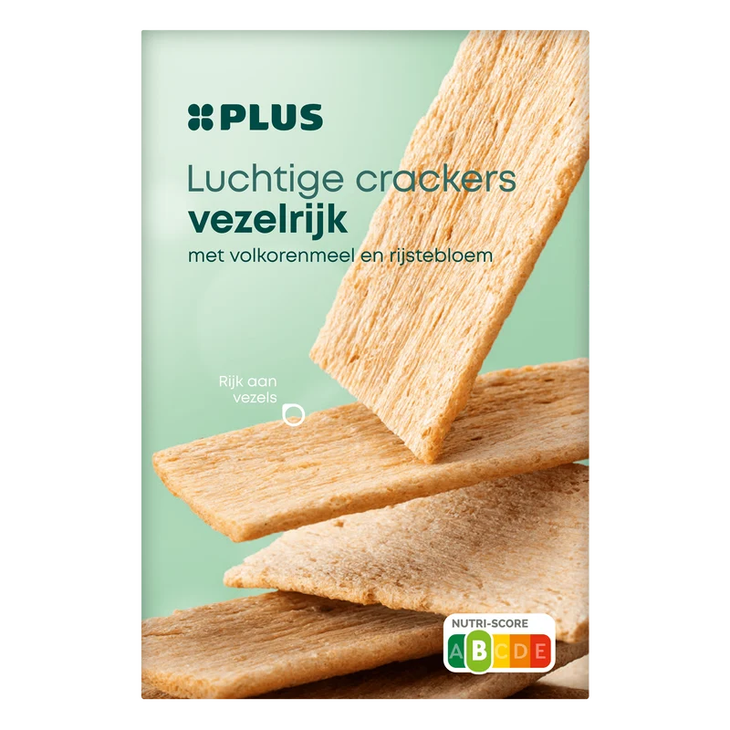 Luchtige crackers Vezelrijk