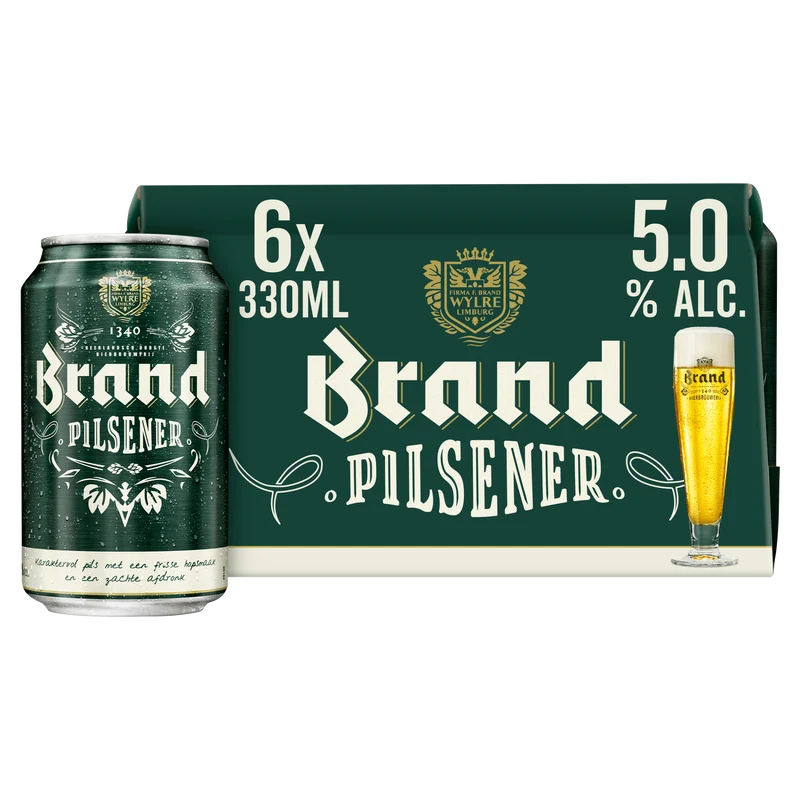 Brand Pilsener bier blik