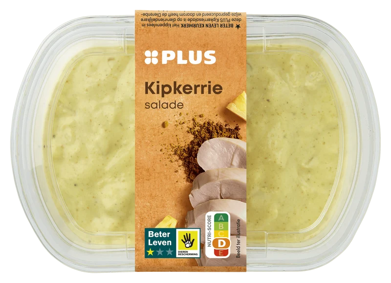 Kip kerrie salade