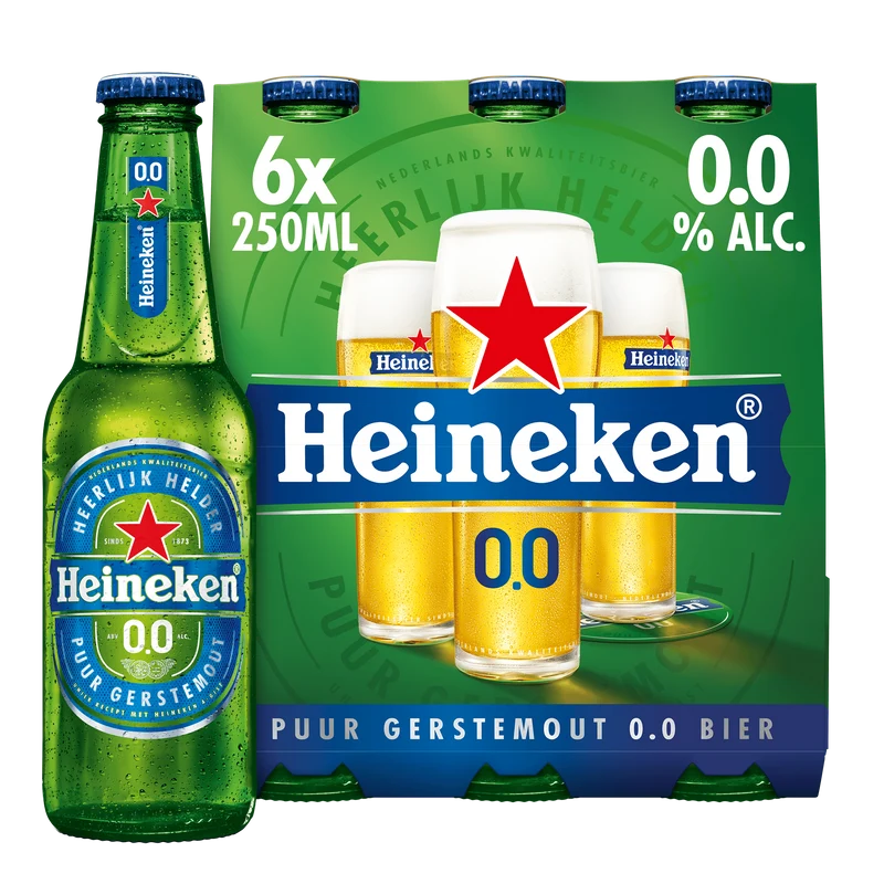 Heineken Premium pilsener 0.0 bier fles