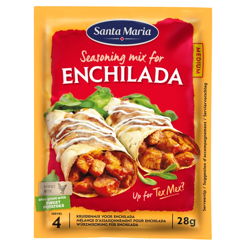 Santa Maria Enchilada kruidenmix zak 30 gram
