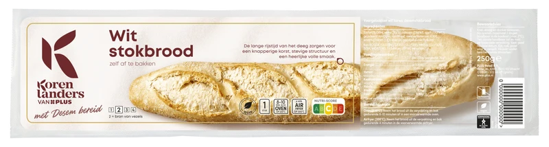 Korenlanders Wit stokbrood met desem bereid