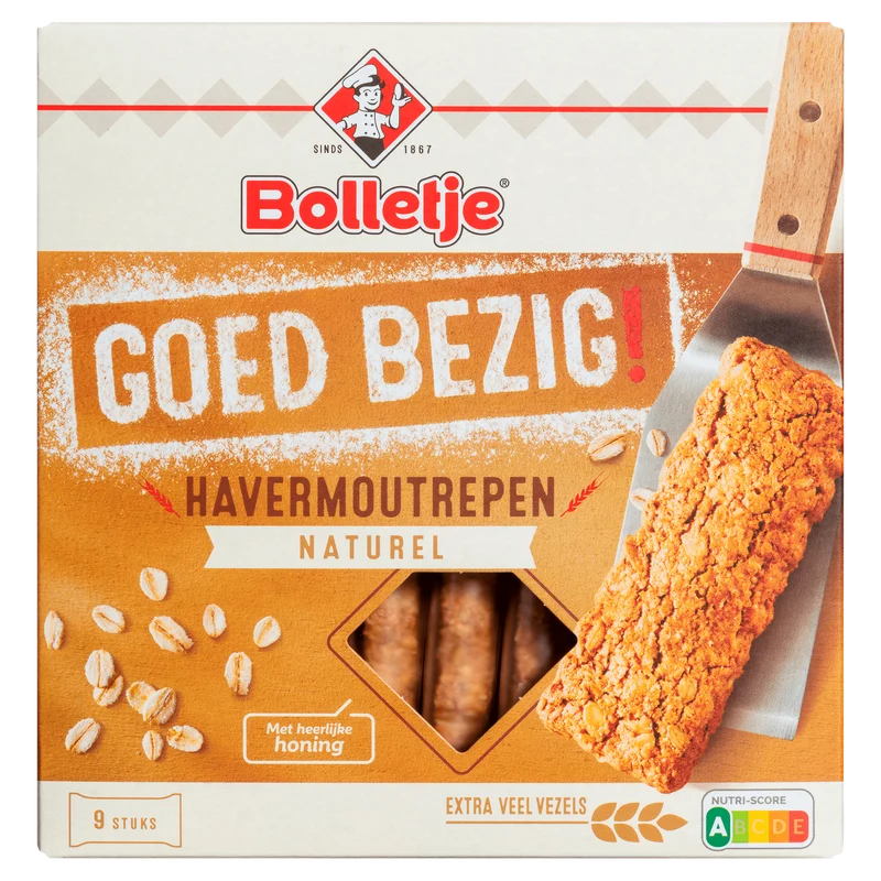 Bolletje Goed bezig stevige havermoutrepen