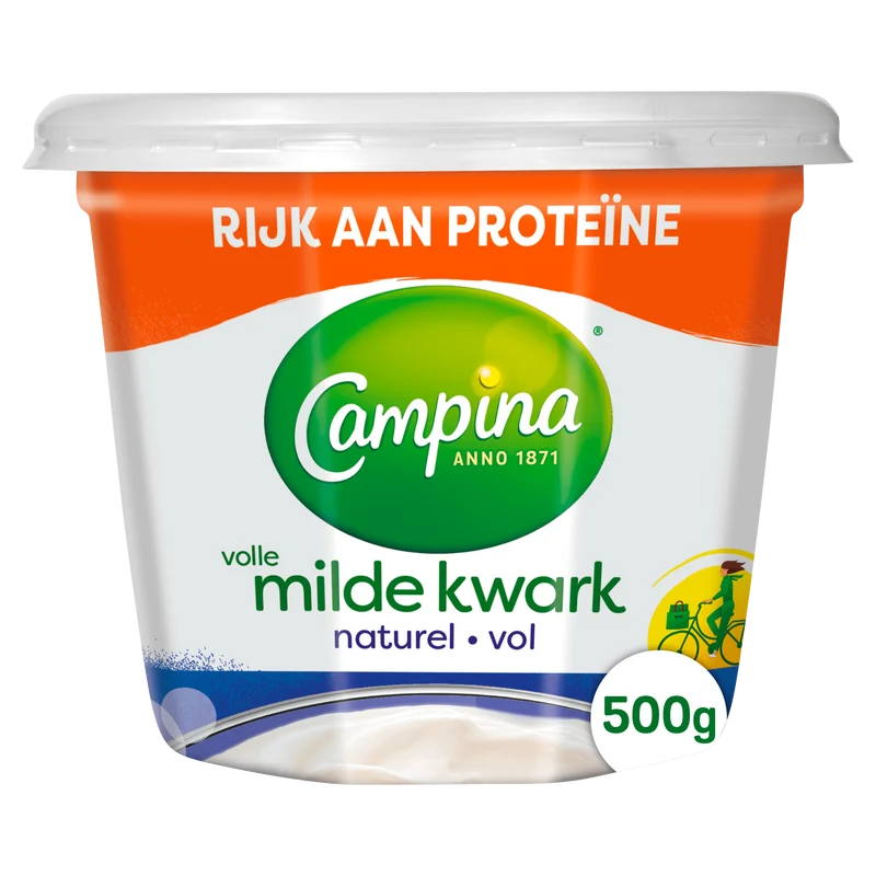 Campina Volle milde kwark naturel