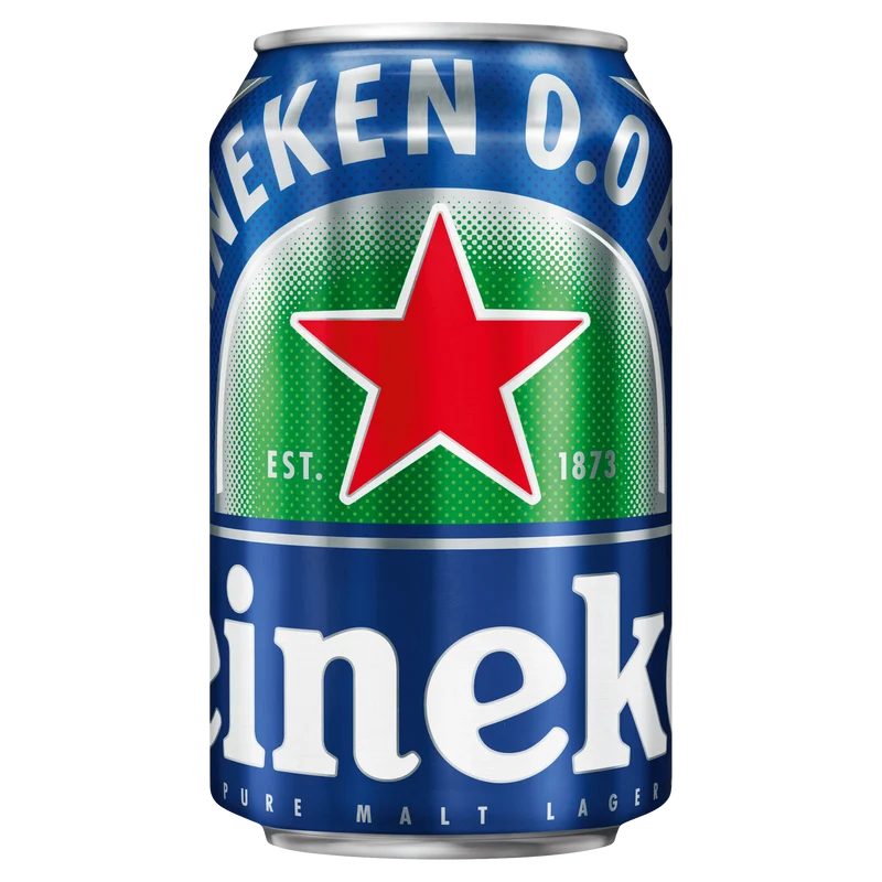 Heineken Premium pilsener 0.0 bier blik
