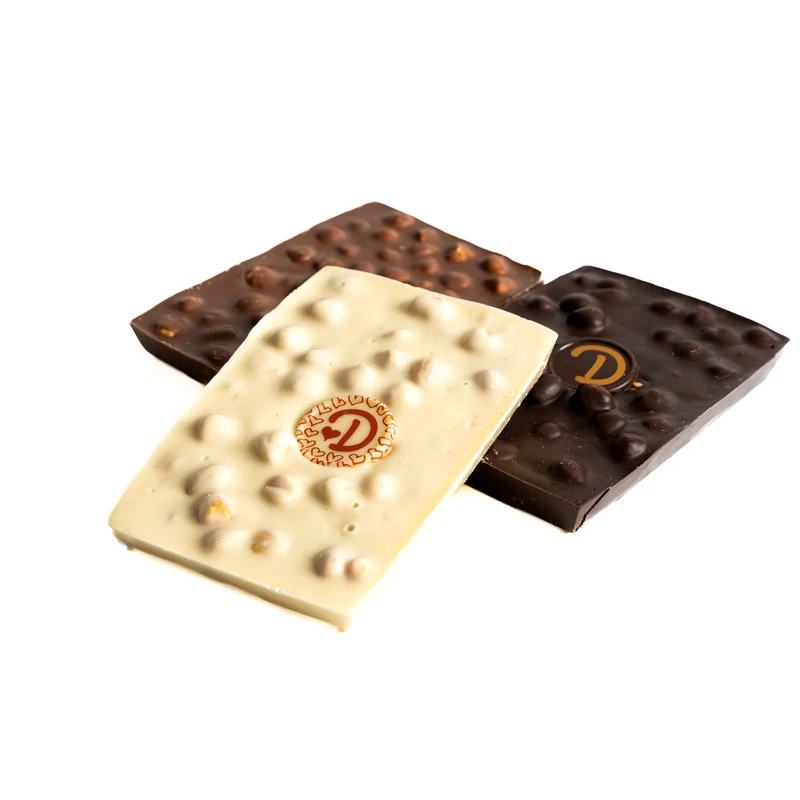 Chocolade reep wit met hazelnoten