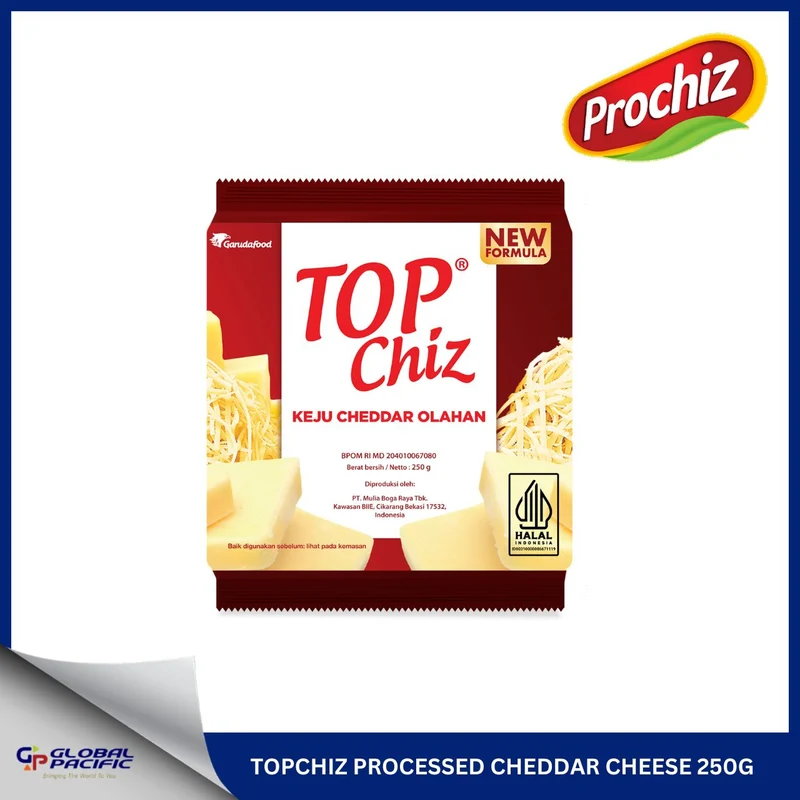 TOPCHIZ PROCESSED CHEDDAR CHEESE.