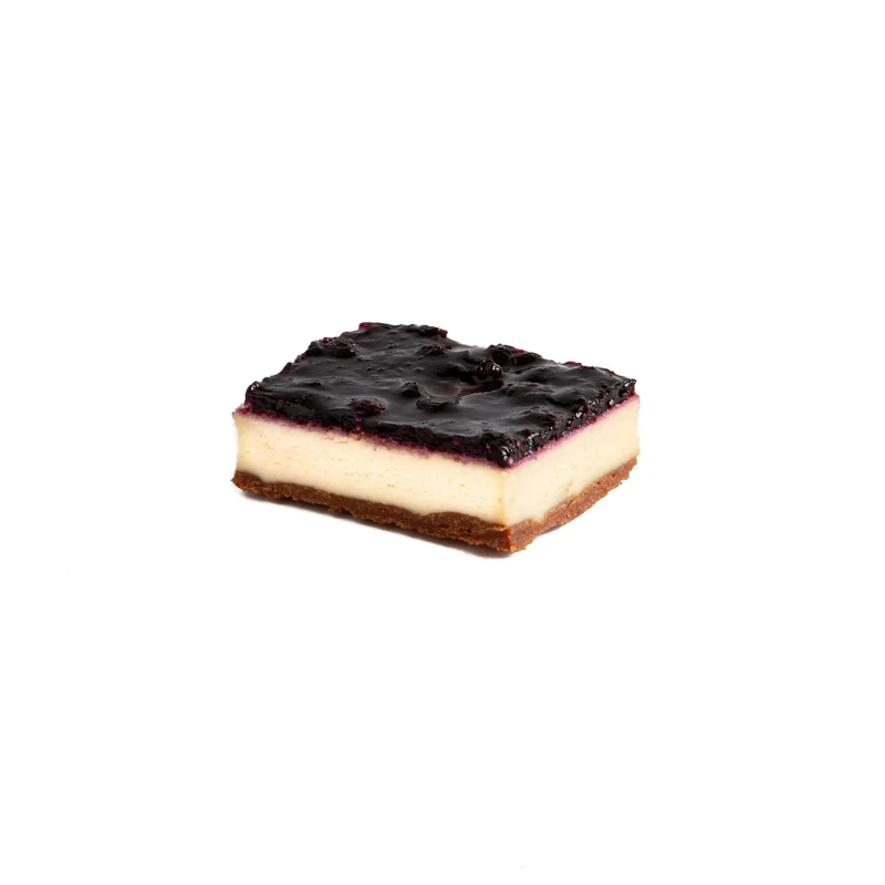 Blauwe bes cheesecake