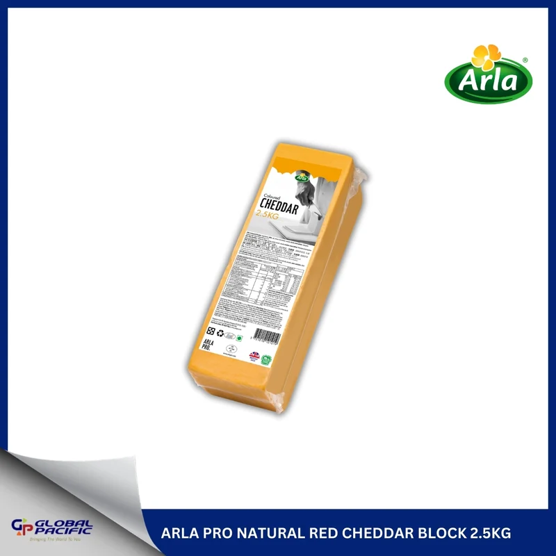 ARLA PRO NATURAL RED CHEDDAR BLOCK 2.5KG.