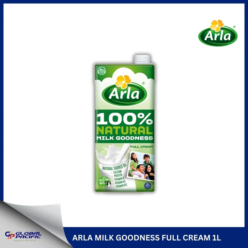 ARLA MILK GOODNESS FULL CREAM 1LX12.