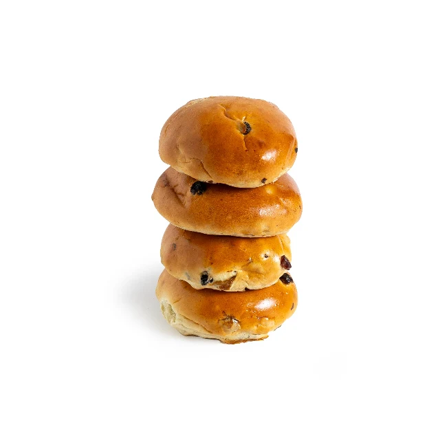 Mini krentenbollen - 9 stuks