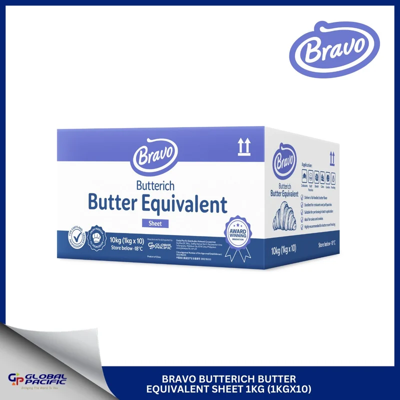 BRAVO BUTTERICH - BUTTER EQUIVALENT SHEET 1KG.