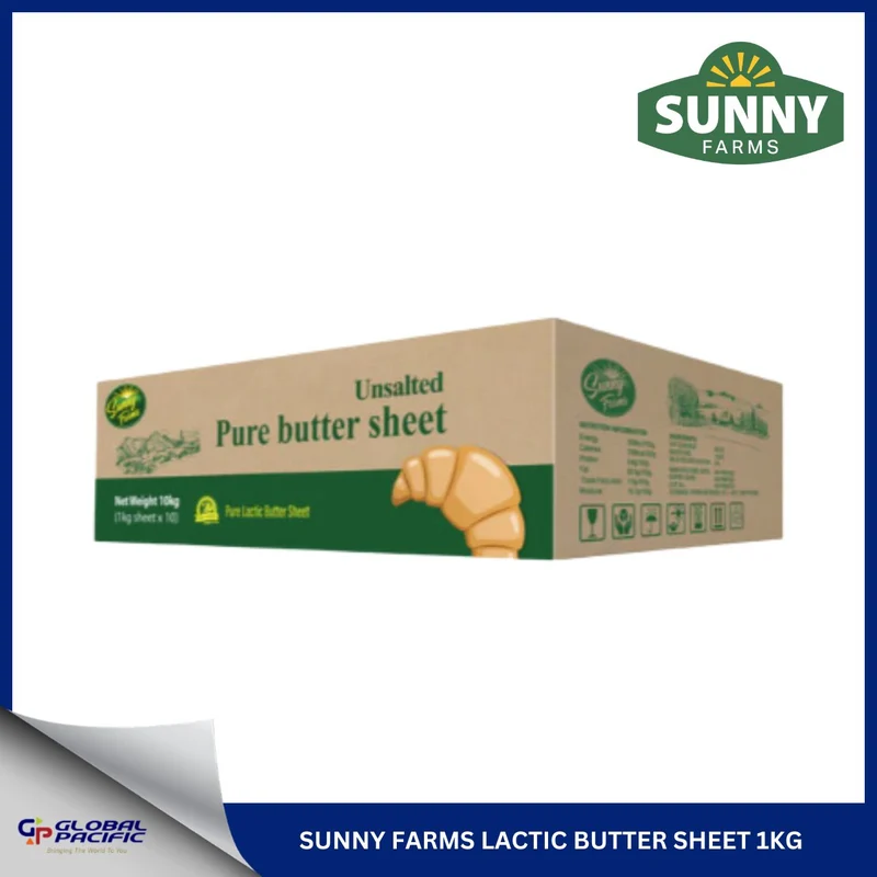 SUNNY FARMS PURE LACTIC BUTTER SHEET UNSALTED 1KG