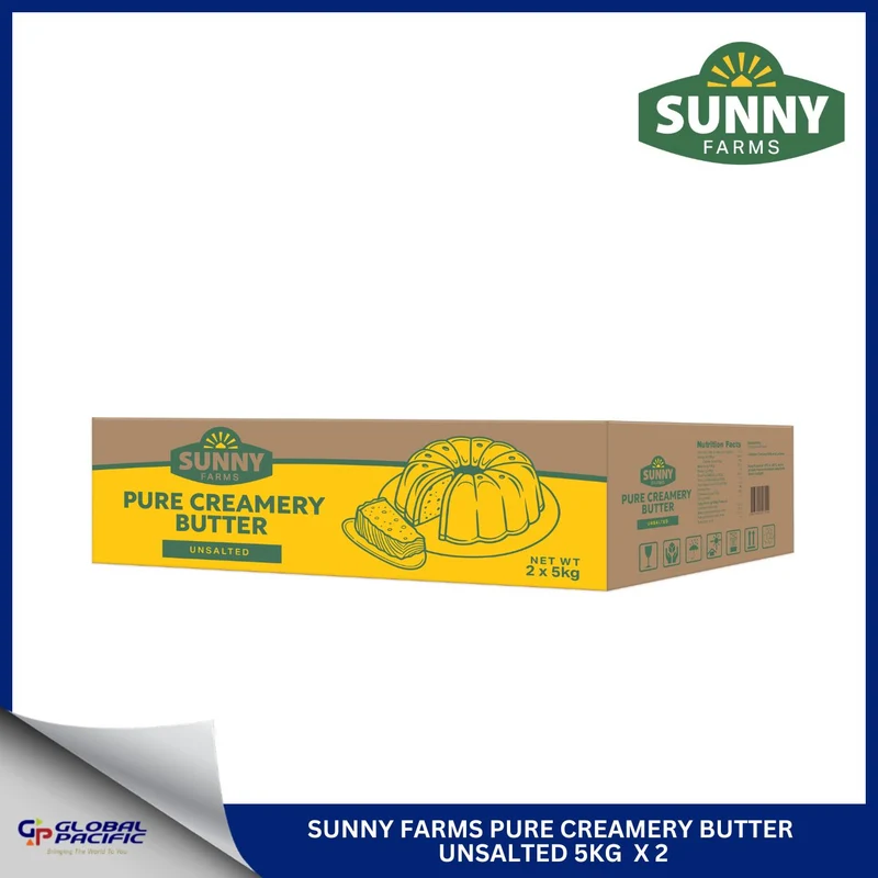 SUNNY FARMS PURE CREAMERY BUTTER UNSALTED 5KGX2.
