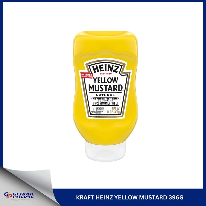 HEINZ YELLOW MUSTARD 14OZ
