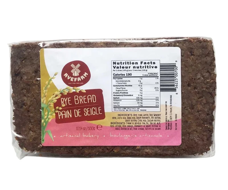 Ryefarm Rye Bread Pumpernickel (Roggebrot) 500g