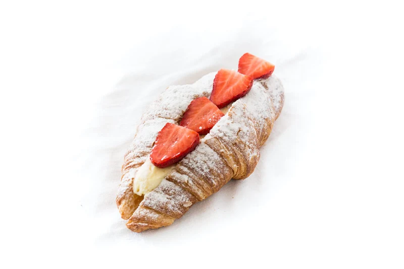 Aardbeien Croissant