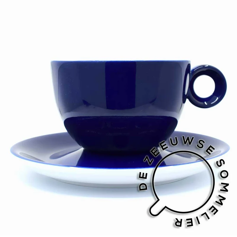 Cappuccino Kop & Schotel, Kobalt