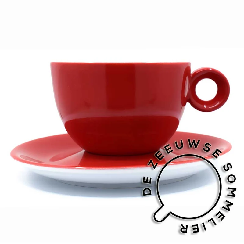 Cappuccino Kop & Schotel, Rood