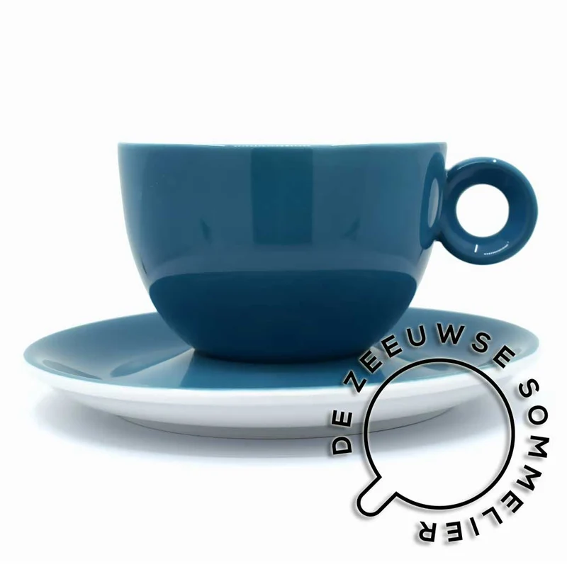 Cappuccino Kop & Schotel, Oceaanblauw