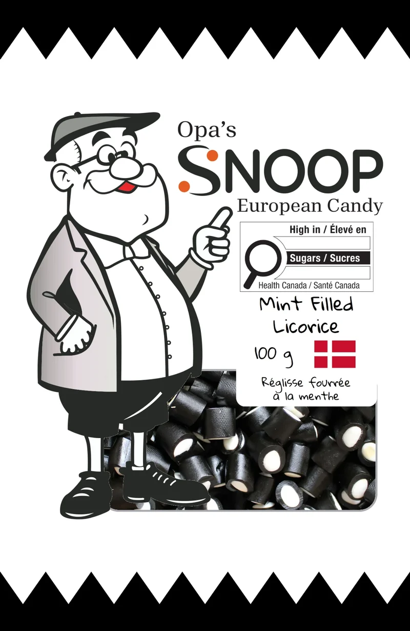 Snoop Mint Filled Licorice 100g