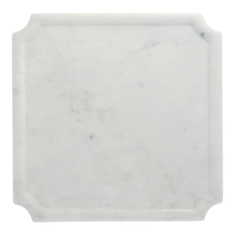 Serveerplateau wit marmer 31x31cm