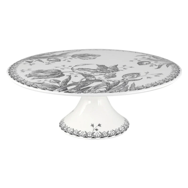 Taartplateau op voet Tulipes Noir 30,8cm