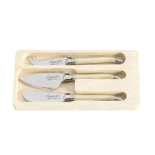 Premium Line kaasmessenset parelmoer (set van 3)